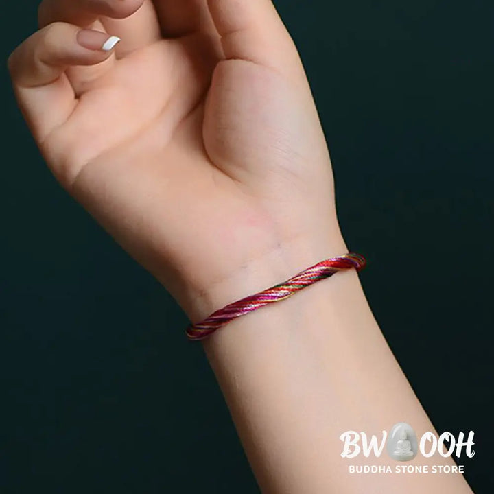 BWOOOH Tibetan Handmade Five Colorful Thread Dragon Boat Festival Protection Adult Child String Bracelet