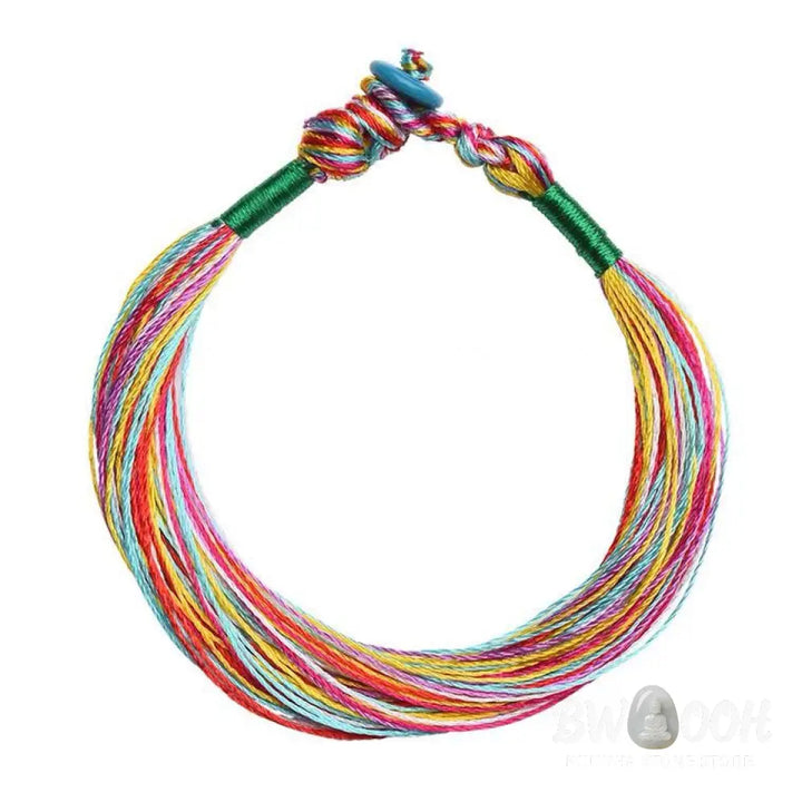 BWOOOH Tibetan Handmade Five Colorful Thread Dragon Boat Festival Protection Adult Child String Bracelet