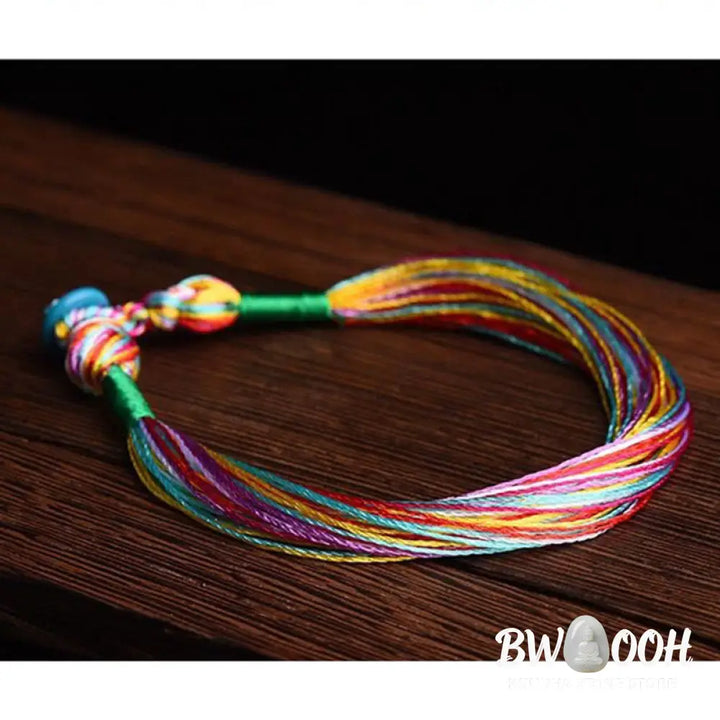 BWOOOH Tibetan Handmade Five Colorful Thread Dragon Boat Festival Protection Adult Child String Bracelet