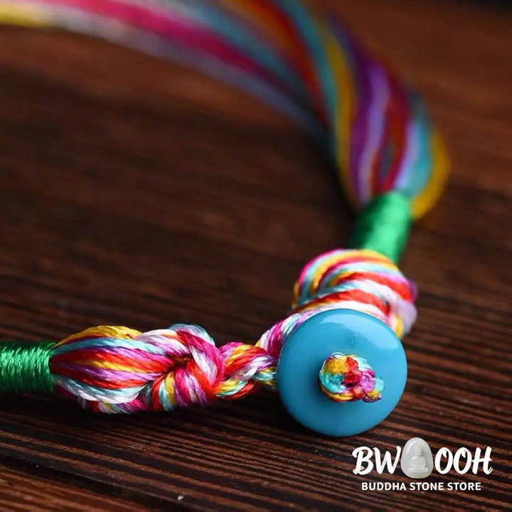 BWOOOH Tibetan Handmade Five Colorful Thread Dragon Boat Festival Protection Adult Child String Bracelet