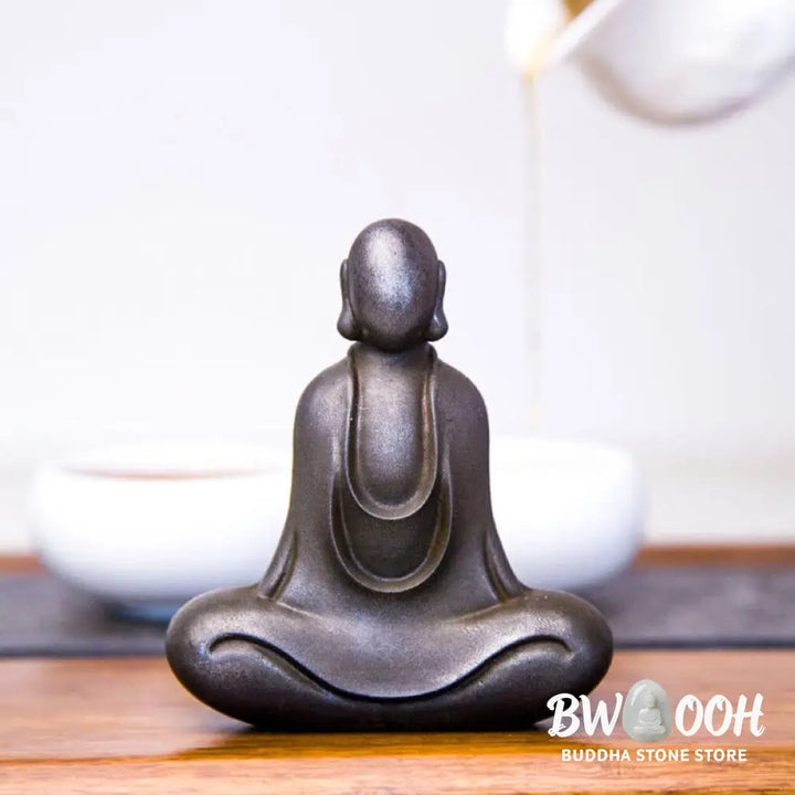 BWOOOH resin Buddha statue - Tibetan Buddha Iron Powder Rust Cas
