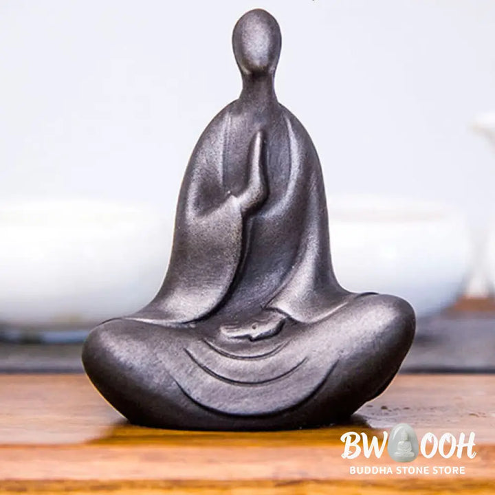 BWOOOH resin Buddha statue - Tibetan Buddha Iron Powder Rust Cas