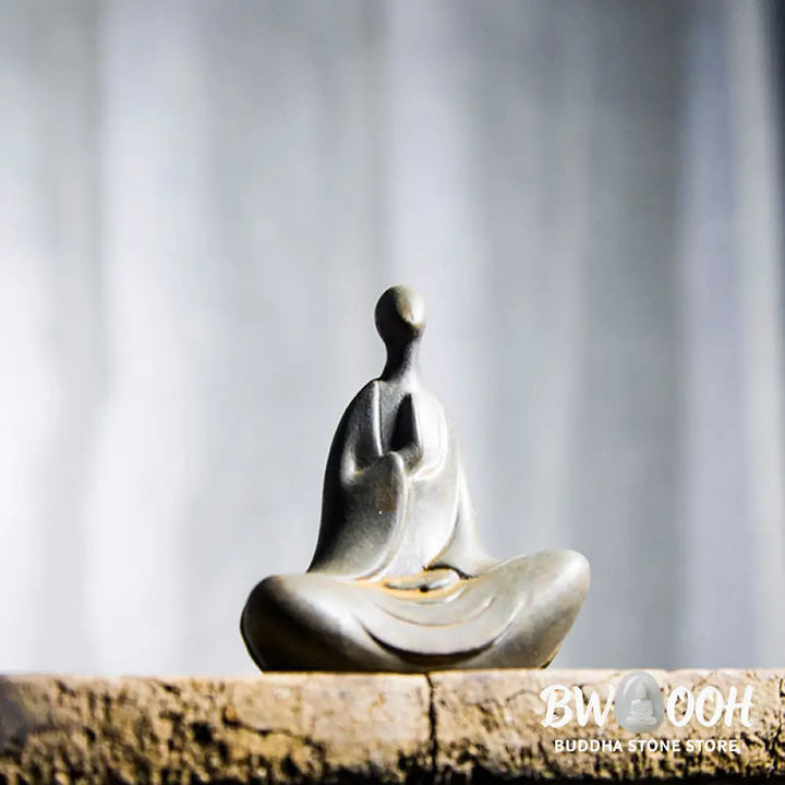 BWOOOH resin Buddha statue - Tibetan Buddha Iron Powder Rust Cas