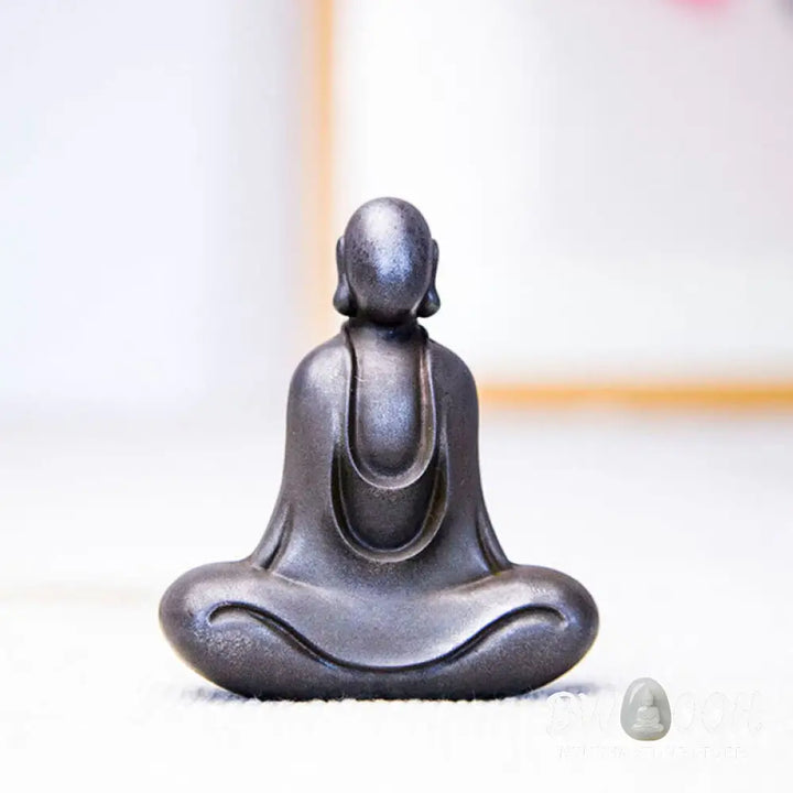BWOOOH resin Buddha statue - Tibetan Buddha Iron Powder Rust Cas