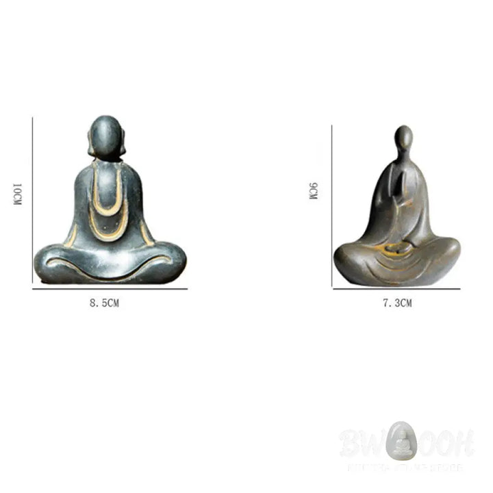 BWOOOH resin Buddha statue - Tibetan Buddha Iron Powder Rust Cas