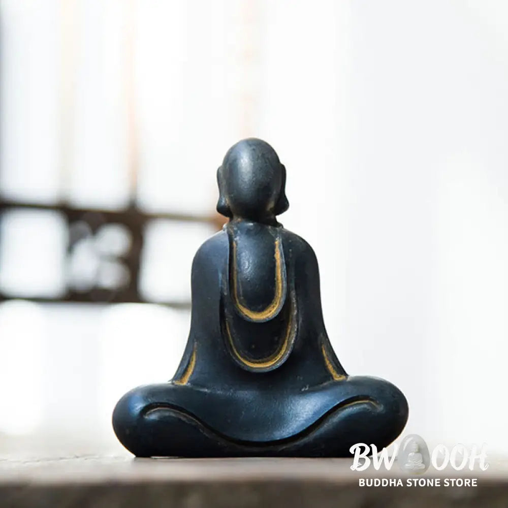 BWOOOH resin Buddha statue - Tibetan Buddha Iron Powder Rust Cas