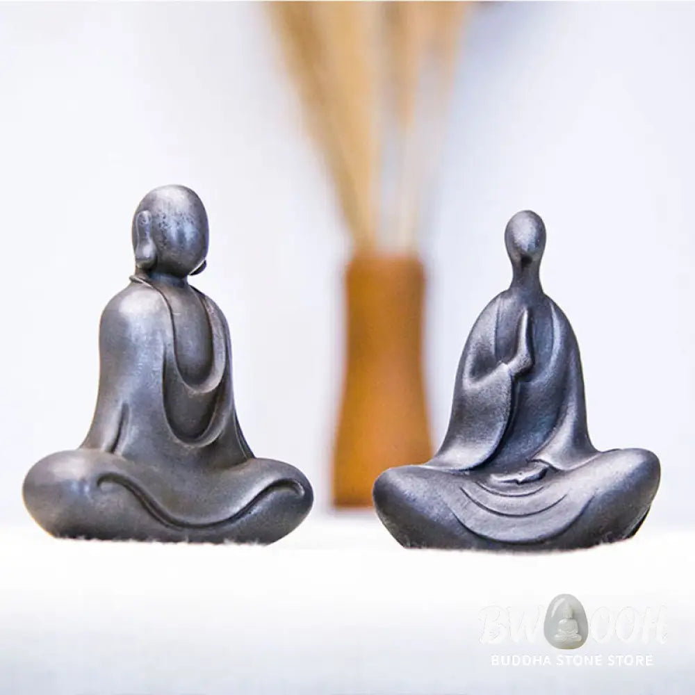 BWOOOH resin Buddha statue - Tibetan Buddha Iron Powder Rust Cas