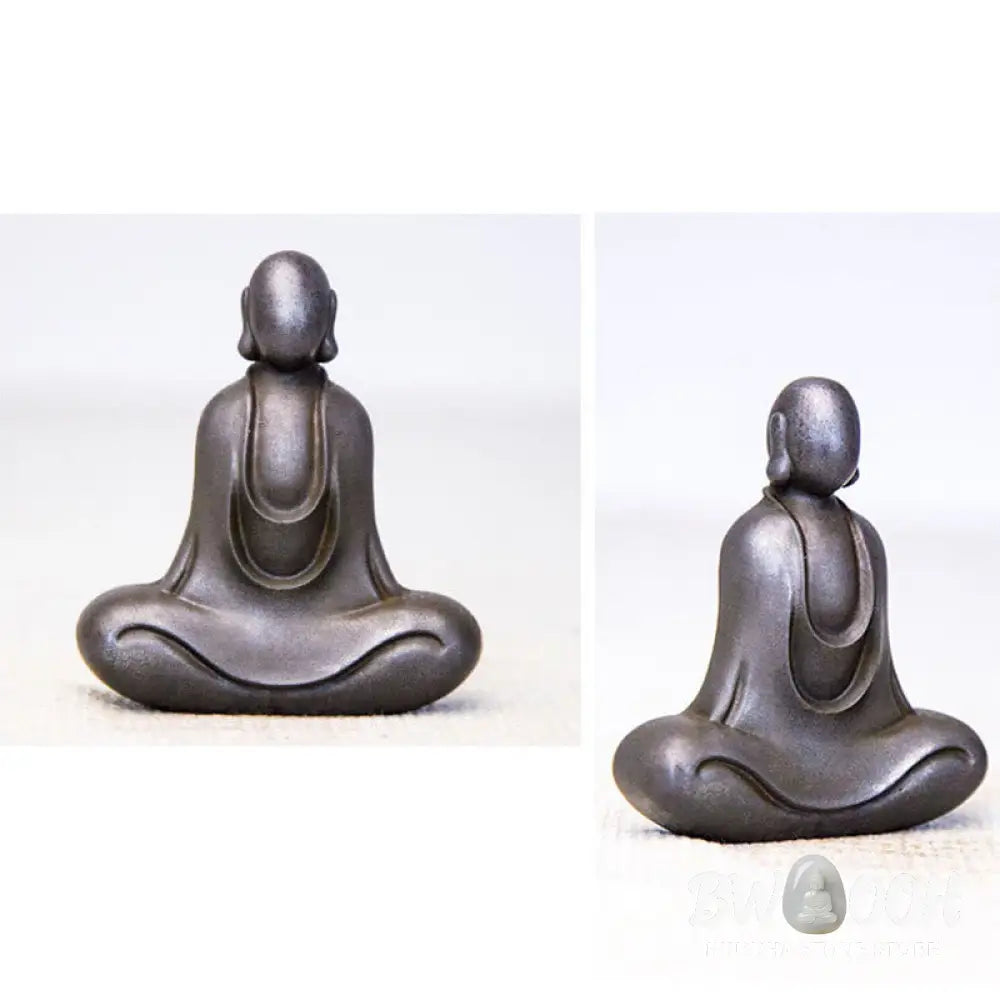 BWOOOH resin Buddha statue - Tibetan Buddha Iron Powder Rust Cas