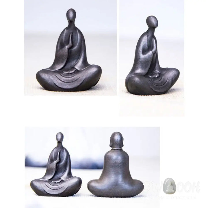 BWOOOH resin Buddha statue - Tibetan Buddha Iron Powder Rust Cas