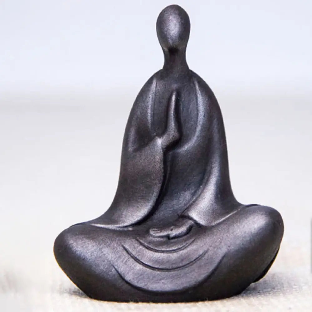 BWOOOH resin Buddha statue - Tibetan Buddha Iron Powder Rust Cas