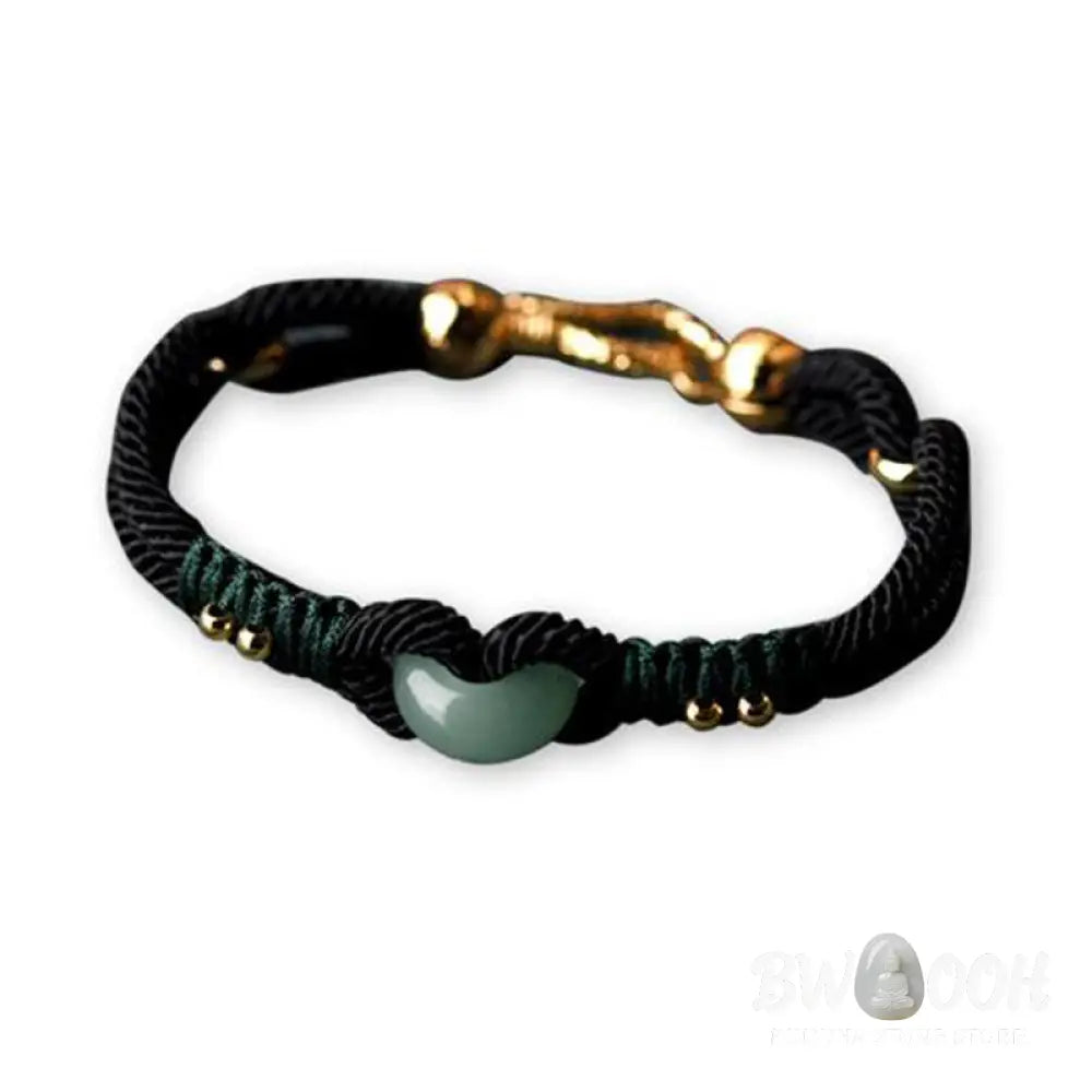 Buddha Stones Tibetan Jade Lucky Black Rope Couple Bracelet - BWOOOH - Bracelet