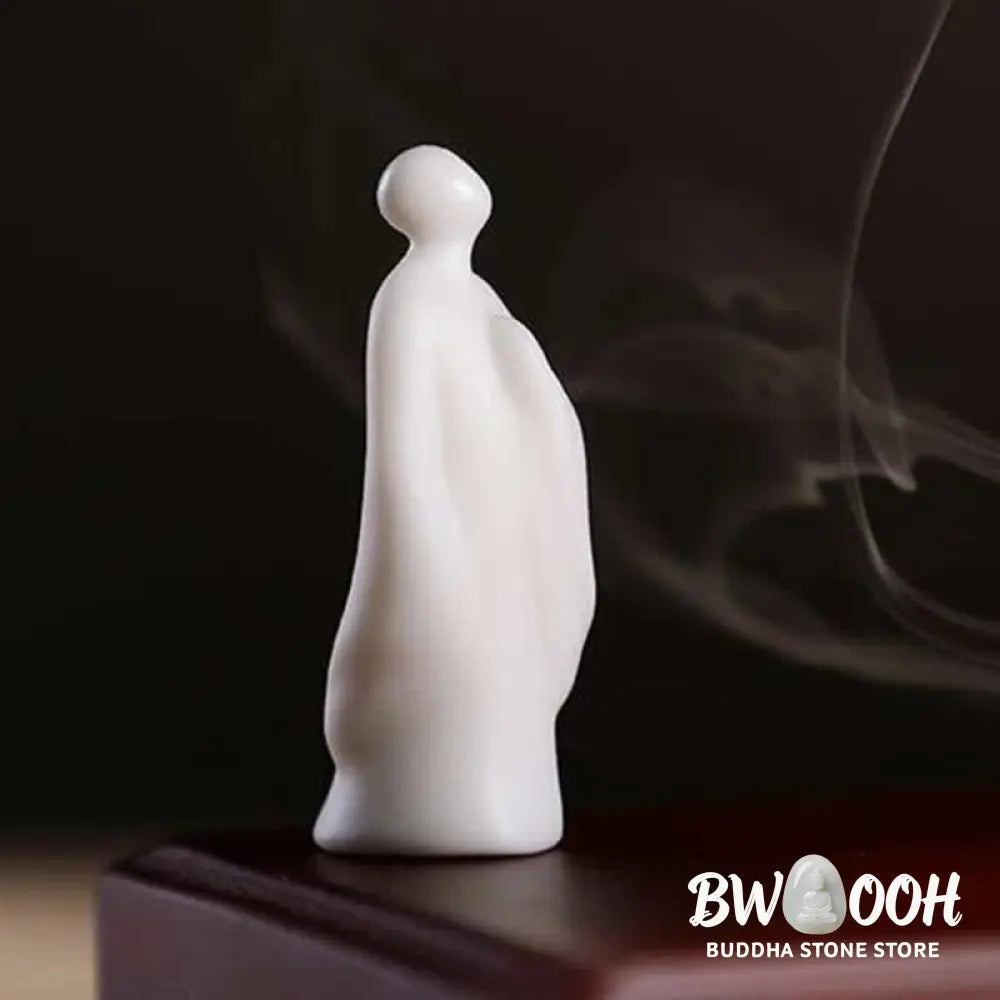 BWOOOH Tibetan Lotus Blessing Ceramic Incense Burner Decoration - Green - Incense Burner