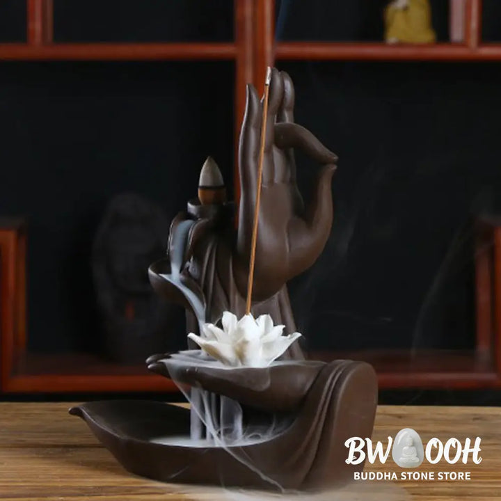 BWOOOH Tibetan Lotus Blessing Incense Burner Decoration - Incense Burner