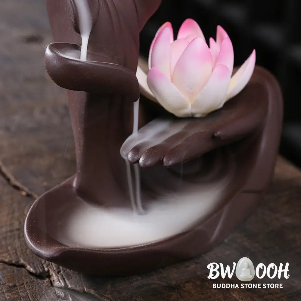 BWOOOH Tibetan Lotus Blessing Incense Burner Decoration - Incense Burner