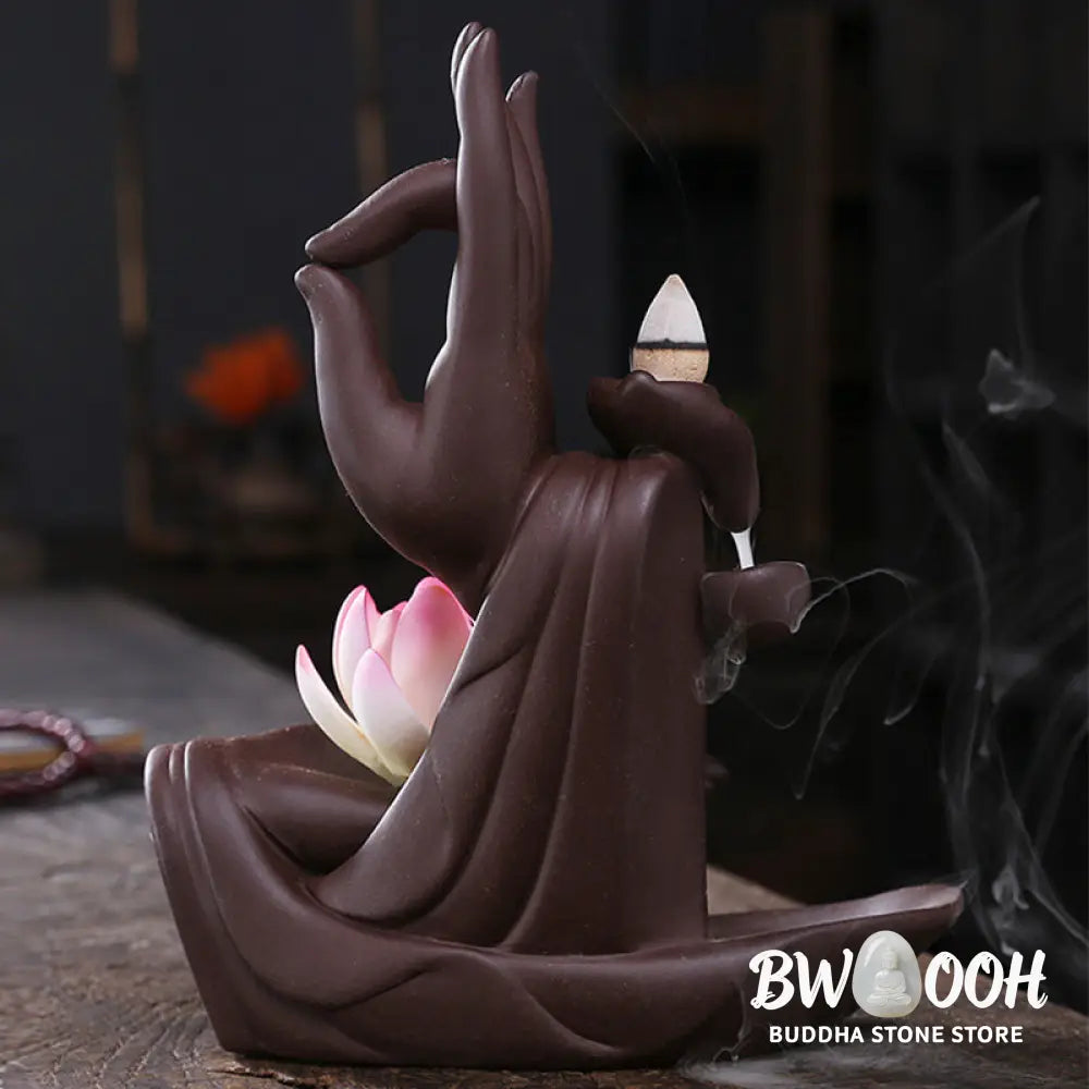 BWOOOH Tibetan Lotus Blessing Incense Burner Decoration - Incense Burner