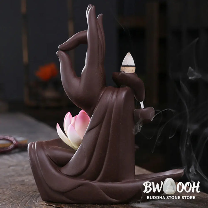 BWOOOH Tibetan Lotus Blessing Incense Burner Decoration - Incense Burner