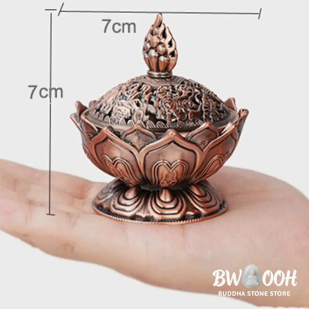 BWOOOH Tibetan Lotus Shaped Purify Incense Burner - Incense Burner