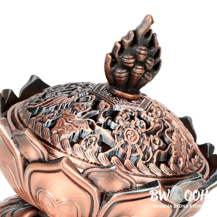 BWOOOH Tibetan Lotus Shaped Purify Incense Burner - Incense Burner