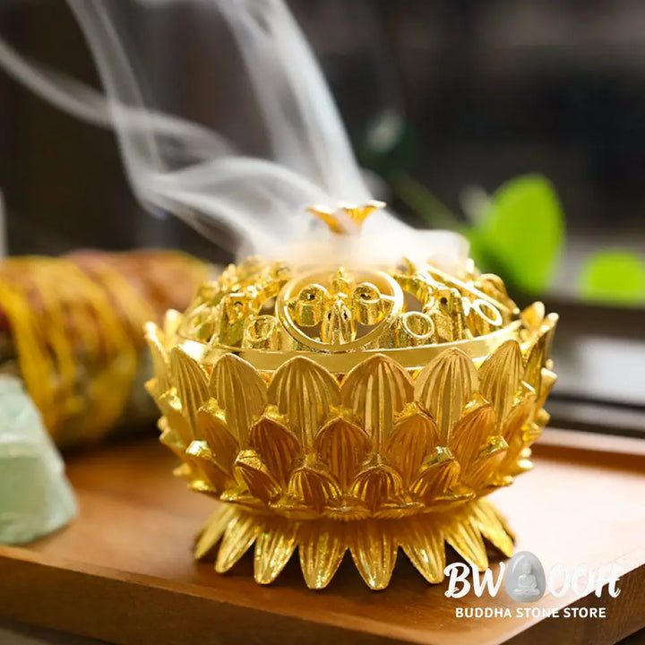 BWOOOH Tibetan Lotus Shaped Purify Incense Burner - Incense Burner
