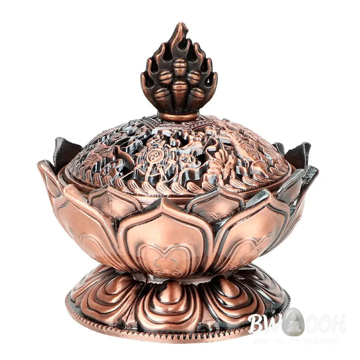 BWOOOH Tibetan Lotus Shaped Purify Incense Burner - Incense Burner