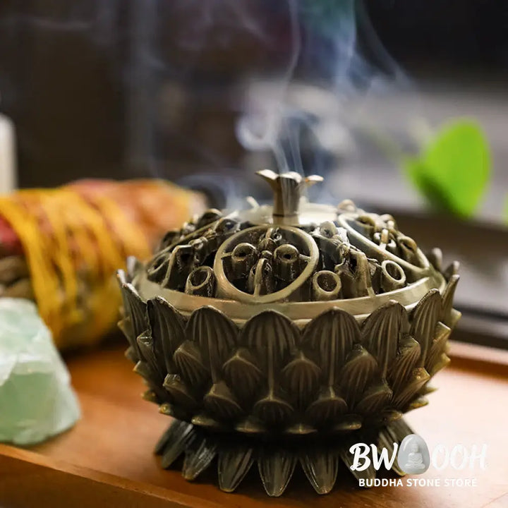 BWOOOH Tibetan Lotus Shaped Purify Incense Burner - Incense Burner