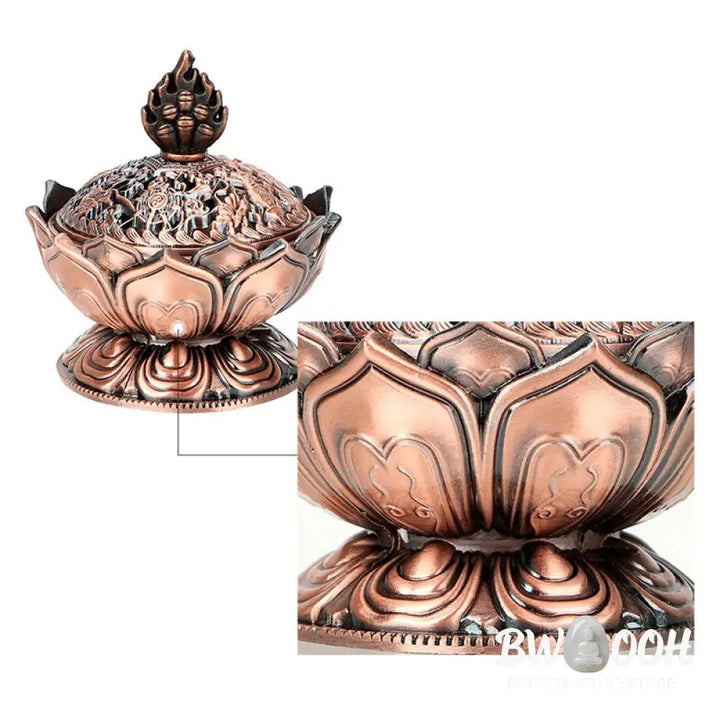 BWOOOH Tibetan Lotus Shaped Purify Incense Burner - Incense Burner
