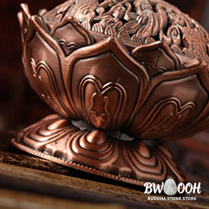 BWOOOH Tibetan Lotus Shaped Purify Incense Burner - Incense Burner