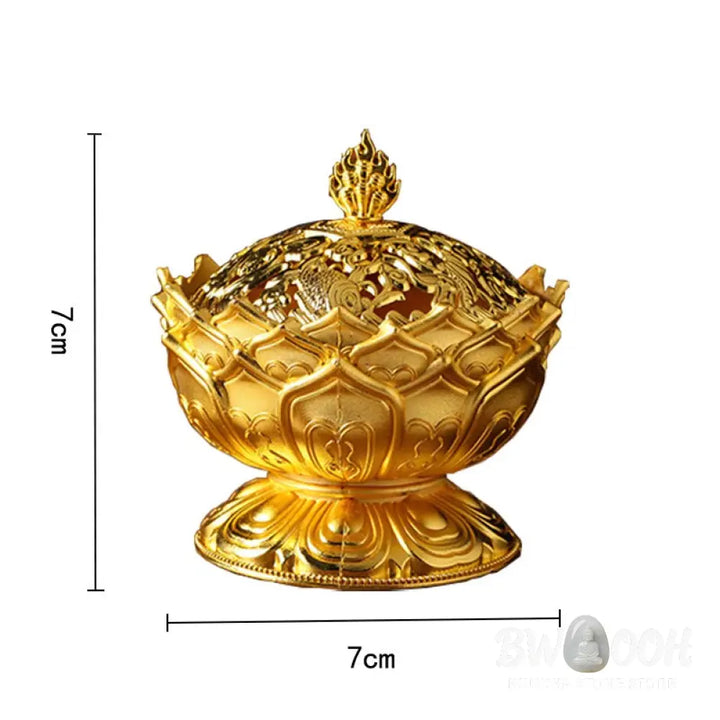 BWOOOH Tibetan Lotus Shaped Purify Incense Burner - Incense Burner