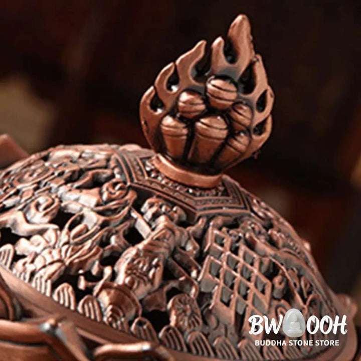 BWOOOH Tibetan Lotus Shaped Purify Incense Burner - Incense Burner