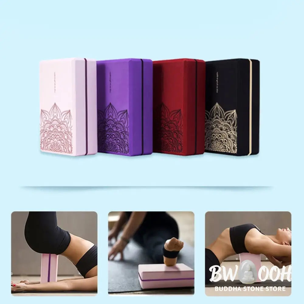 Buddha Stones Tibetan Mandala Mindful Soft Non-Slip Foam Yoga Block - Yoga Block