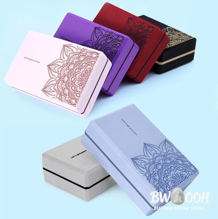 Buddha Stones Tibetan Mandala Mindful Soft Non-Slip Foam Yoga Block - Yoga Block