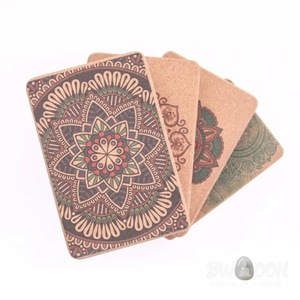 Buddha Stones Tibetan Mandala Mindful Yoga Cork Block - Yoga Cork Block