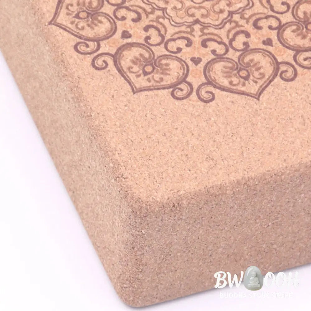 Buddha Stones Tibetan Mandala Mindful Yoga Cork Block - Yoga Cork Block