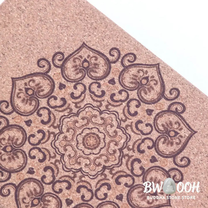 Buddha Stones Tibetan Mandala Mindful Yoga Cork Block - Yoga Cork Block