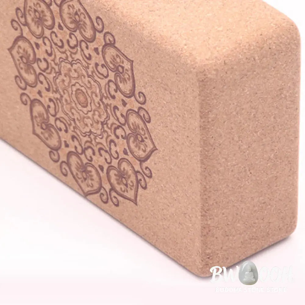 Buddha Stones Tibetan Mandala Mindful Yoga Cork Block - Yoga Cork Block