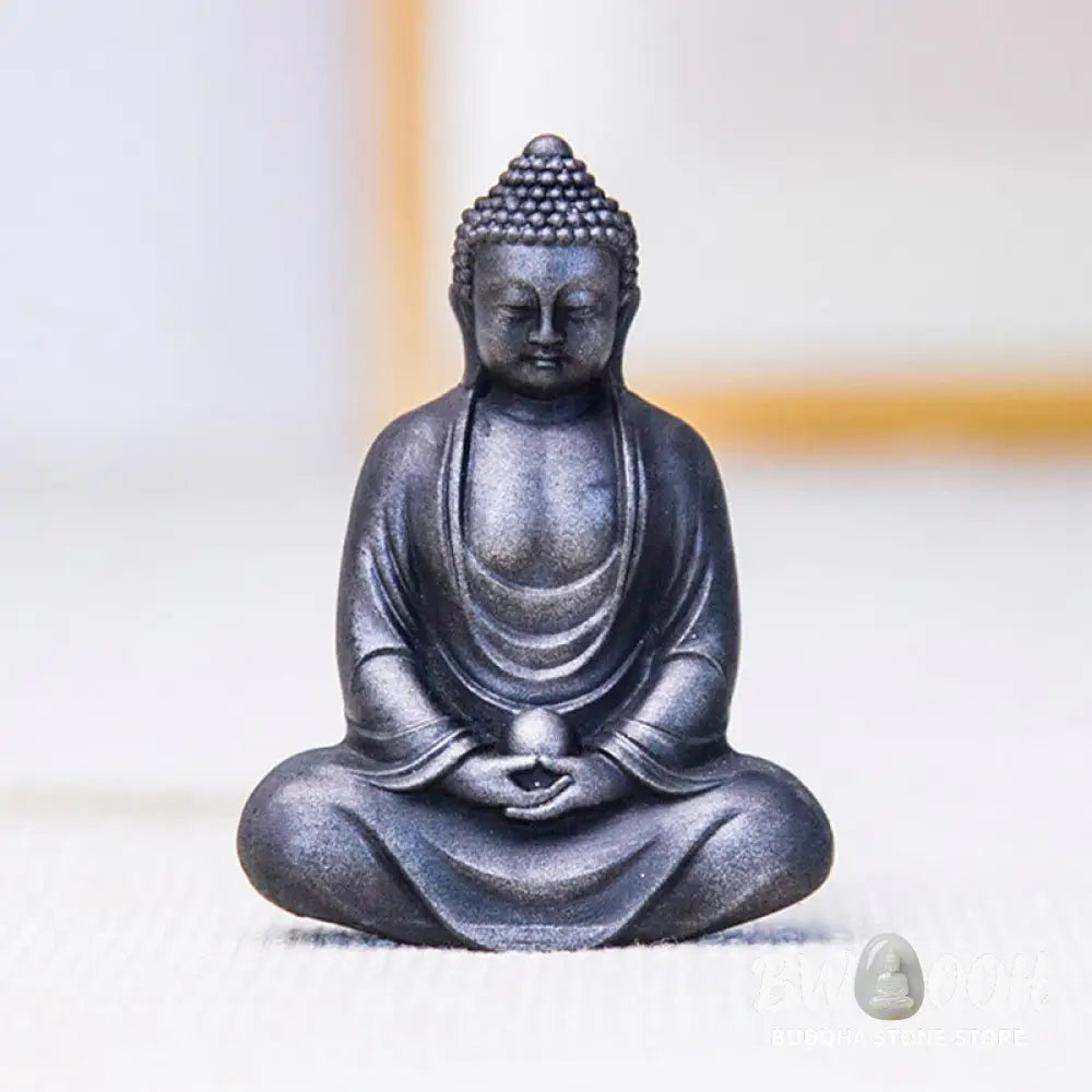 BWOOOH resin Buddha statue - Tibetan Meditating Buddha Iron Powd