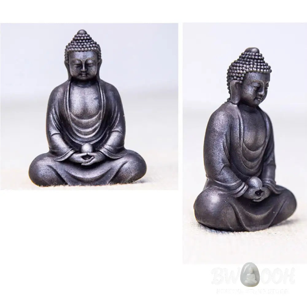 BWOOOH resin Buddha statue - Tibetan Meditating Buddha Iron Powd