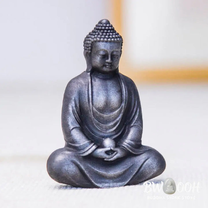 BWOOOH resin Buddha statue - Tibetan Meditating Buddha Iron Powd