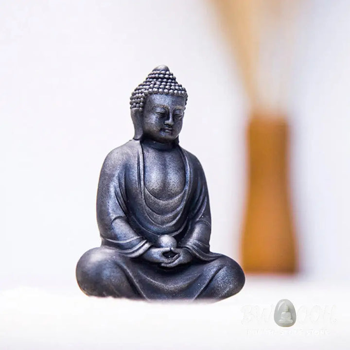 BWOOOH resin Buddha statue - Tibetan Meditating Buddha Iron Powd