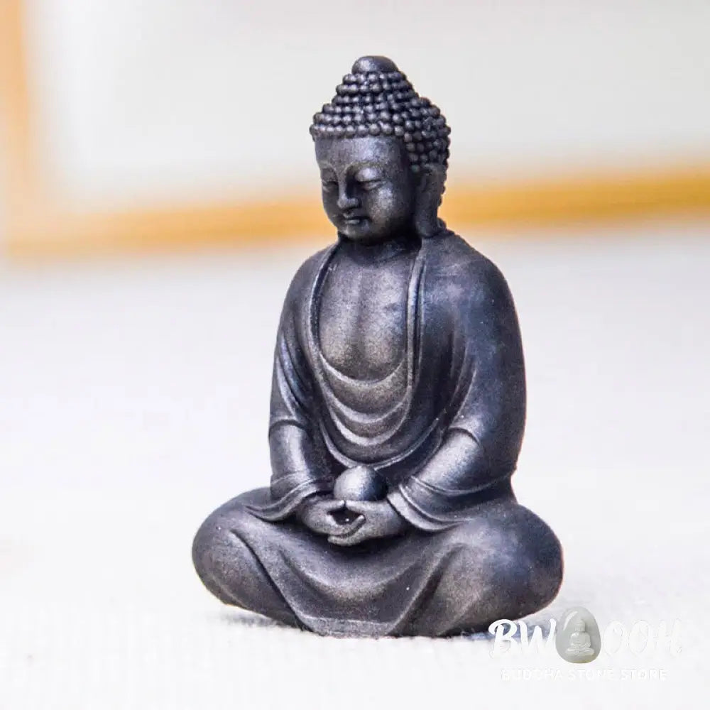 BWOOOH resin Buddha statue - Tibetan Meditating Buddha Iron Powd