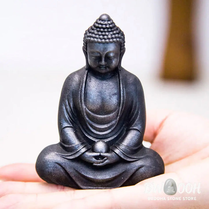 BWOOOH resin Buddha statue - Tibetan Meditating Buddha Iron Powd