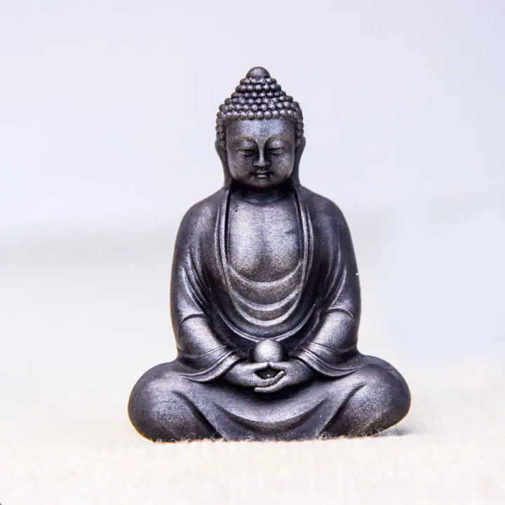 BWOOOH resin Buddha statue - Tibetan Meditating Buddha Iron Powd