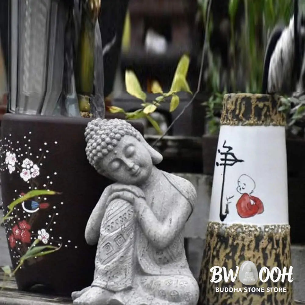 BWOOOH Tibetan Meditation Buddha Blessing Compassion Serenity Home Decoration - Decorations