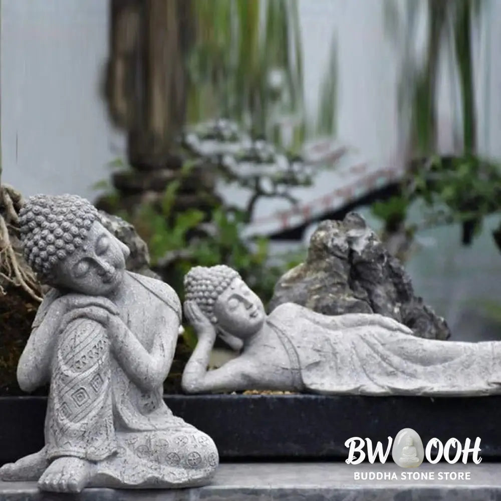 BWOOOH Tibetan Meditation Buddha Blessing Compassion Serenity Home Decoration - Decorations
