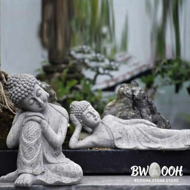 BWOOOH Tibetan Meditation Buddha Blessing Compassion Serenity Home Decoration - Decorations