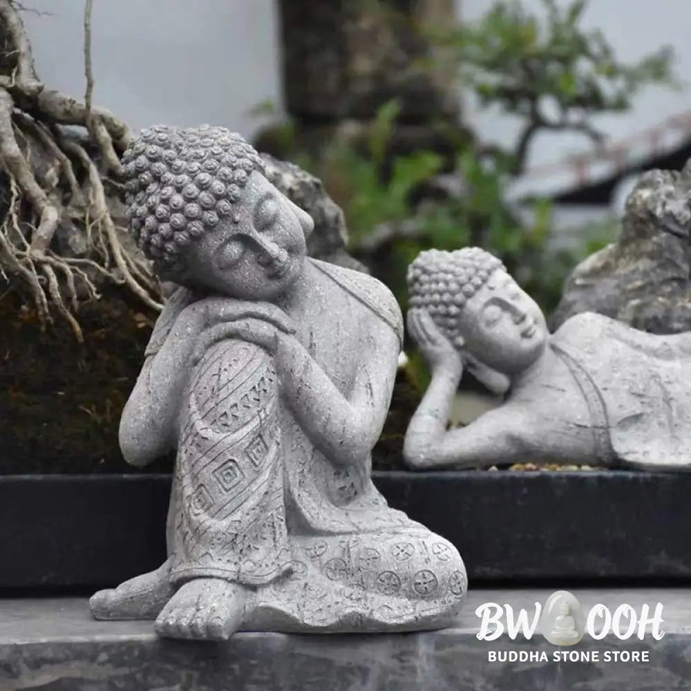 BWOOOH Tibetan Meditation Buddha Blessing Compassion Serenity Home Decoration - Decorations