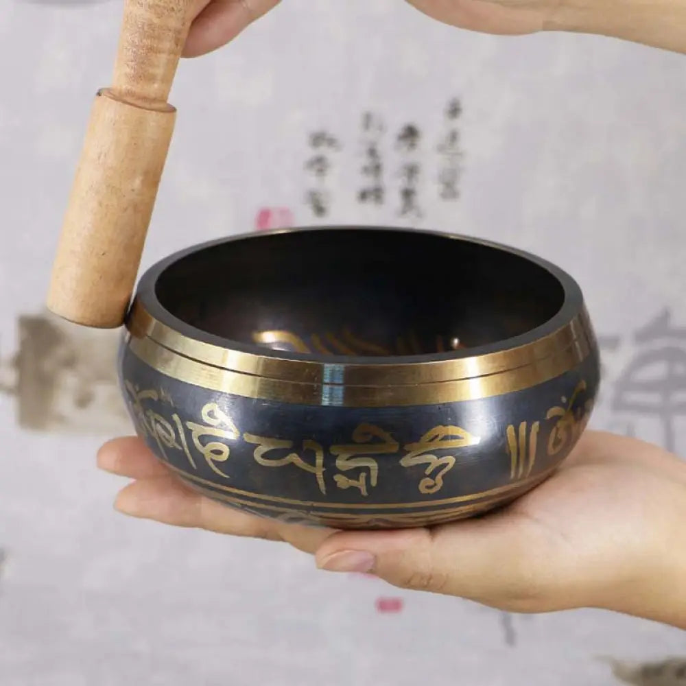 BWOOOH Tibetan Meditation Bowl for Healing and Mindfulness Om Mani Padme Hum Singing Bo | spiritual healing bracelet