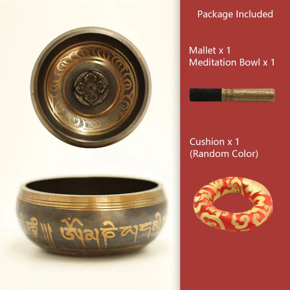 BWOOOH Tibetan Meditation Bowl for Healing and Mindfulness Om Mani Padme Hum Singing Bo | spiritual healing bracelet