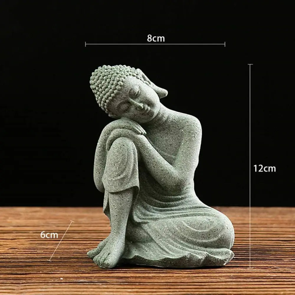 BWOOOH Tibetan Meditation Contemplation Buddha Serenity Compassion Statue Figurine Decoration - Contemplation