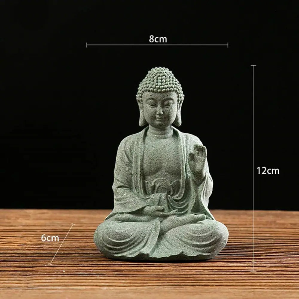 BWOOOH Tibetan Meditation Contemplation Buddha Serenity Compassion Statue Figurine Decoration - Meditation